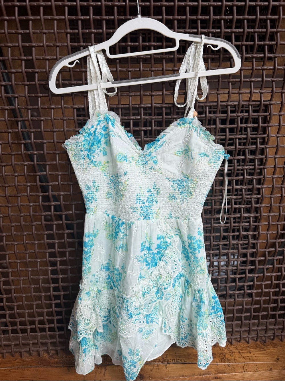 Love Shack Fancy Olani Dress Magic Turquoise